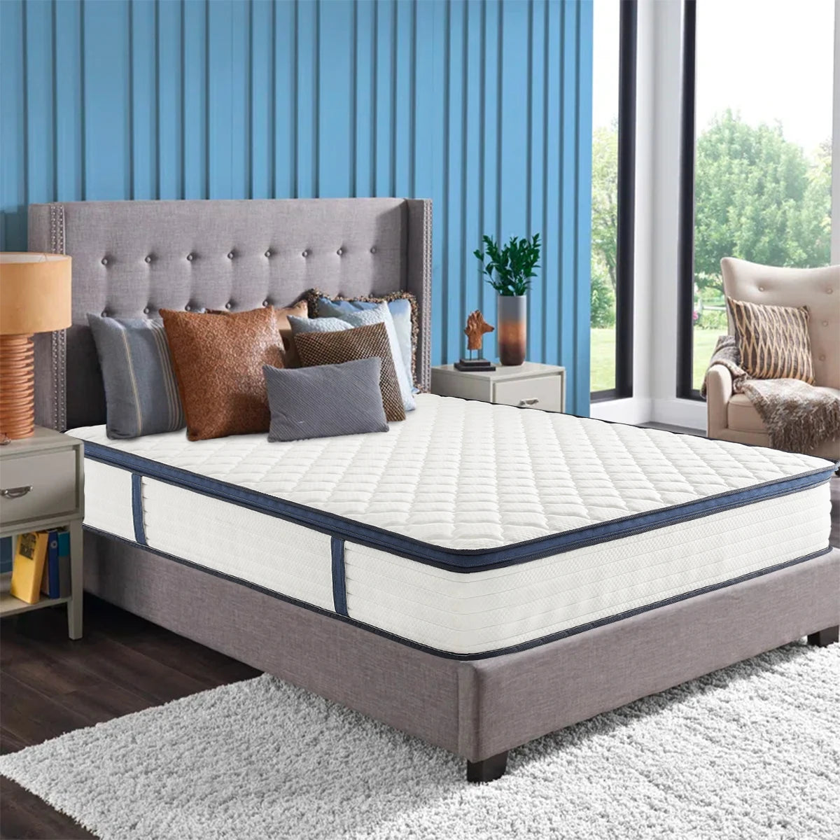 Amztree Gel Memory Foam Hybrid Mattress Pressure Relief Motion Isolation