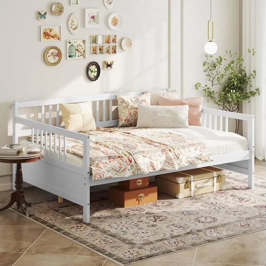 XMSJ Daybed Sofa Bed Frame Wood Slat Support System