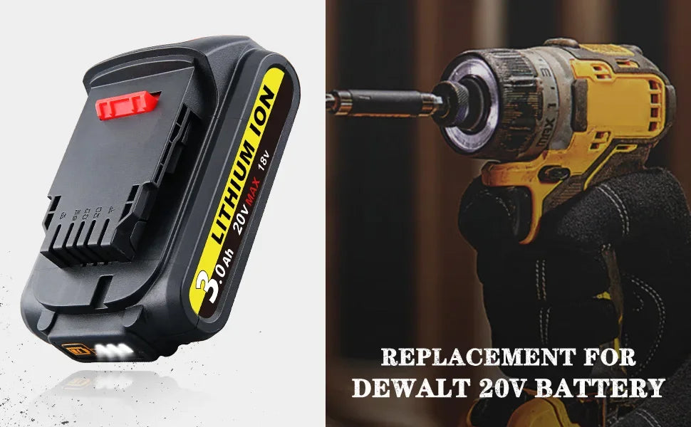 VANON 3Ah DCB201 LiIon Battery For Dewalt 20V Tools