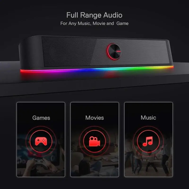 Redragon GS560 Adiemus RGB USB Desk Soundbar Speaker