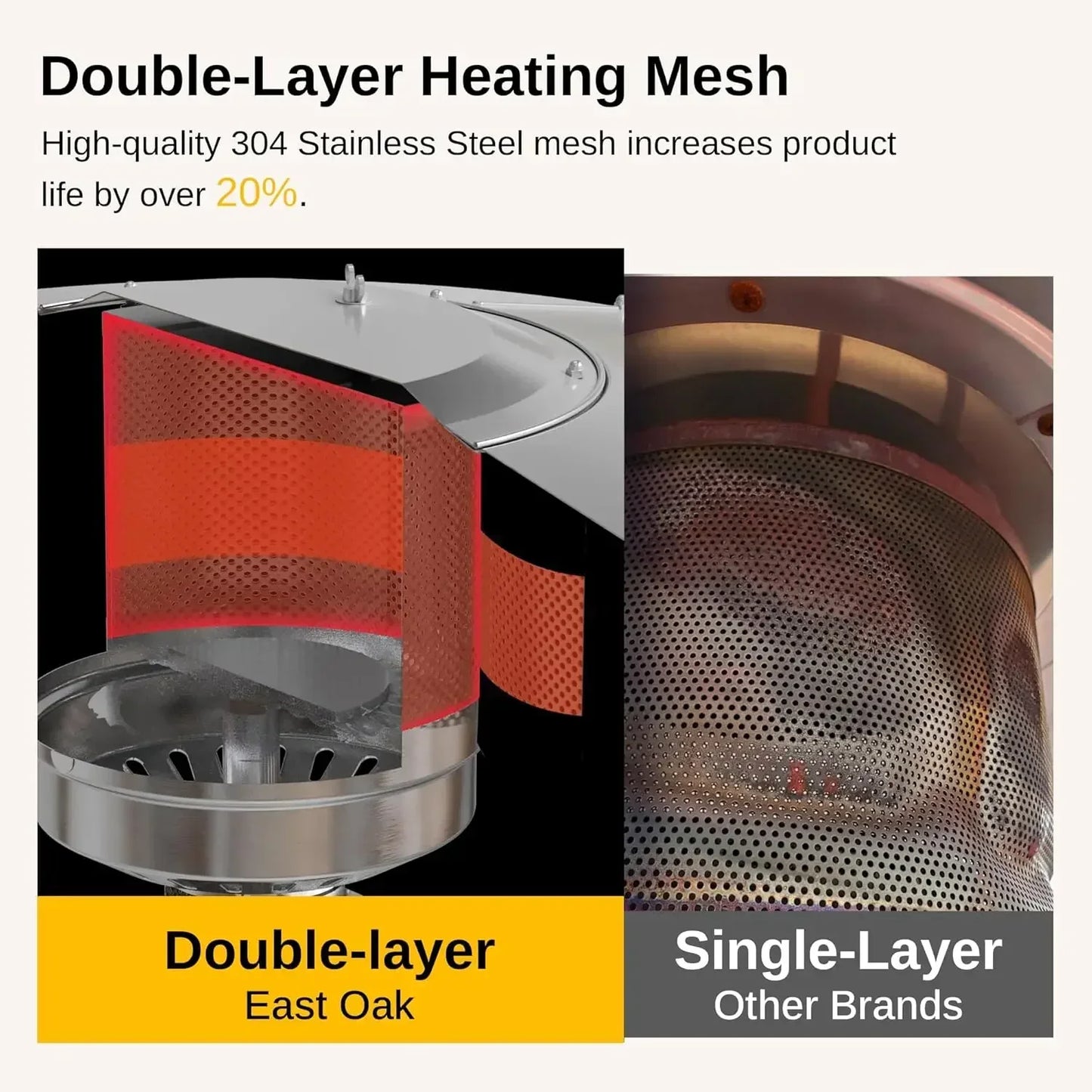 XMSJ 48000 BTU Patio Heater Outdoor Round Table Design