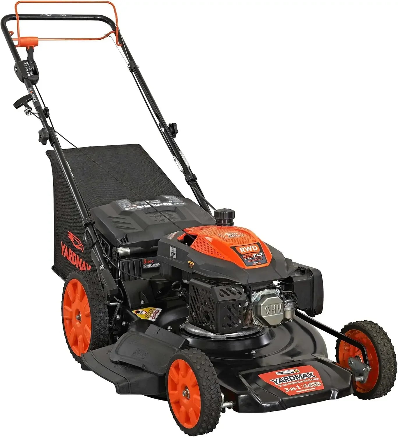 22 Inch 201cc Pace 6 Speed Self Propelled Lawn Mower