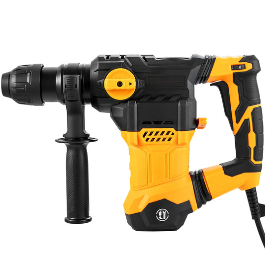 SucceBuy 1500W Corded Rotary Hammer Drill 4 Modes Demolition