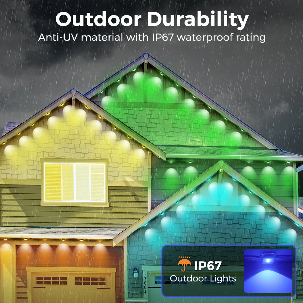 Aiopp Outdoor Lights Smart RGB Northern Lights IP68