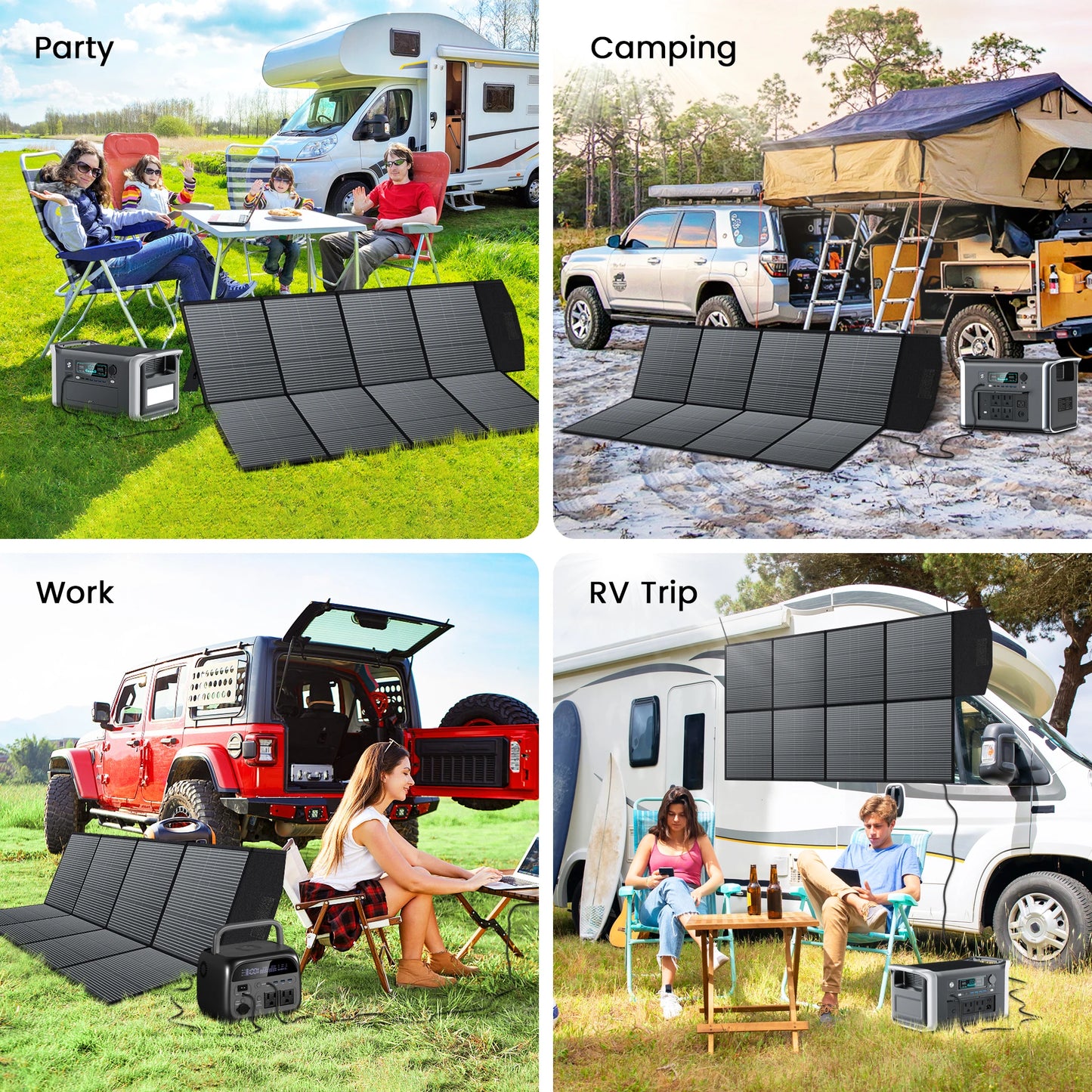 CTOLITY Portable Solar Panel Kit With MPPT 18V Foldable