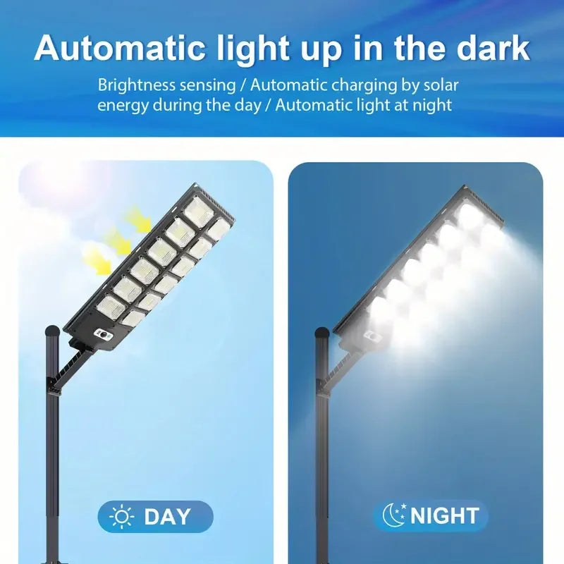 Solar Street Light IP65 6500K 100000LM High Brightness LED