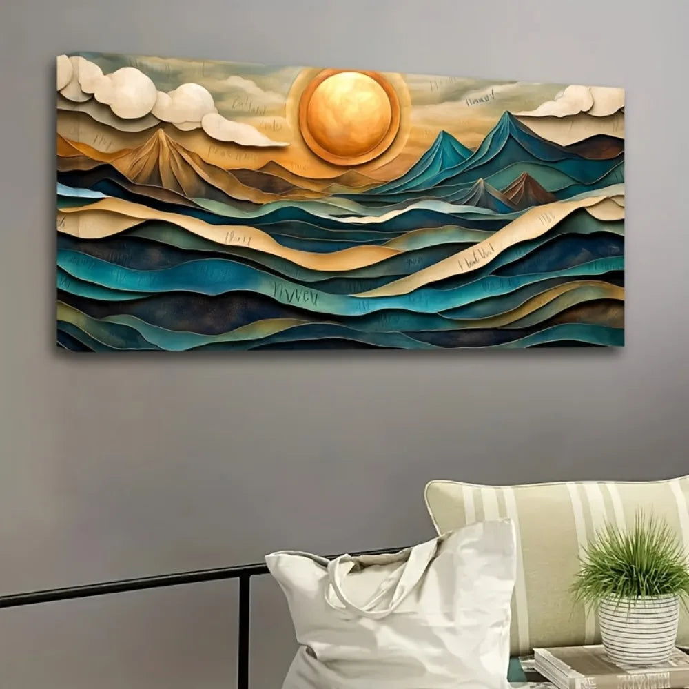 Hign-concerned Art Deco Geometric Canvas Wall Art Decor
