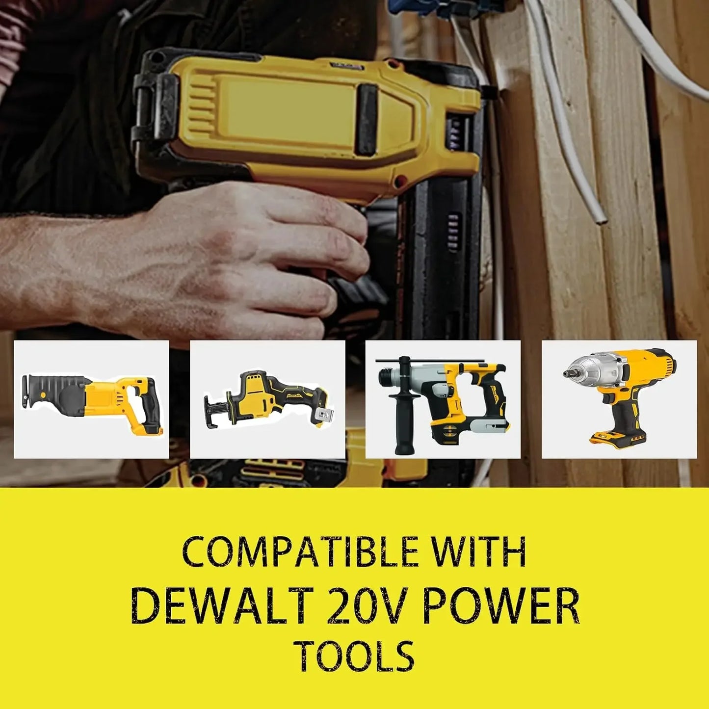 VANON 3Ah DCB201 LiIon Battery For Dewalt 20V Tools