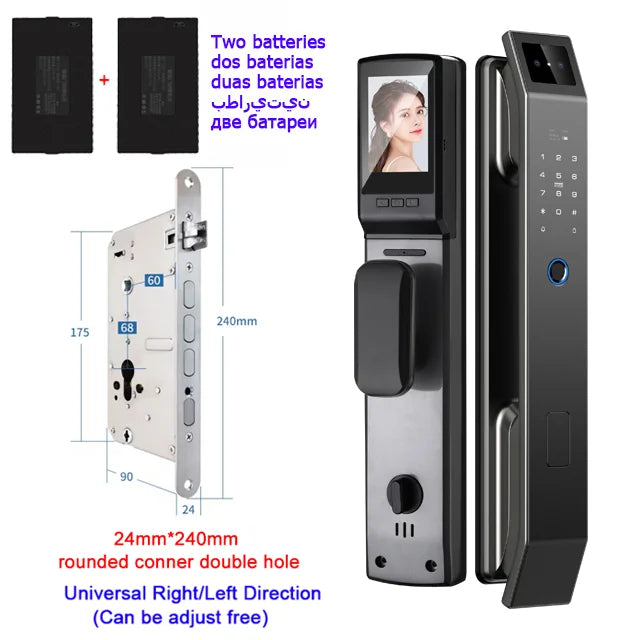YKESDL 3D Face ID Door Lock With Camera Fingerprint