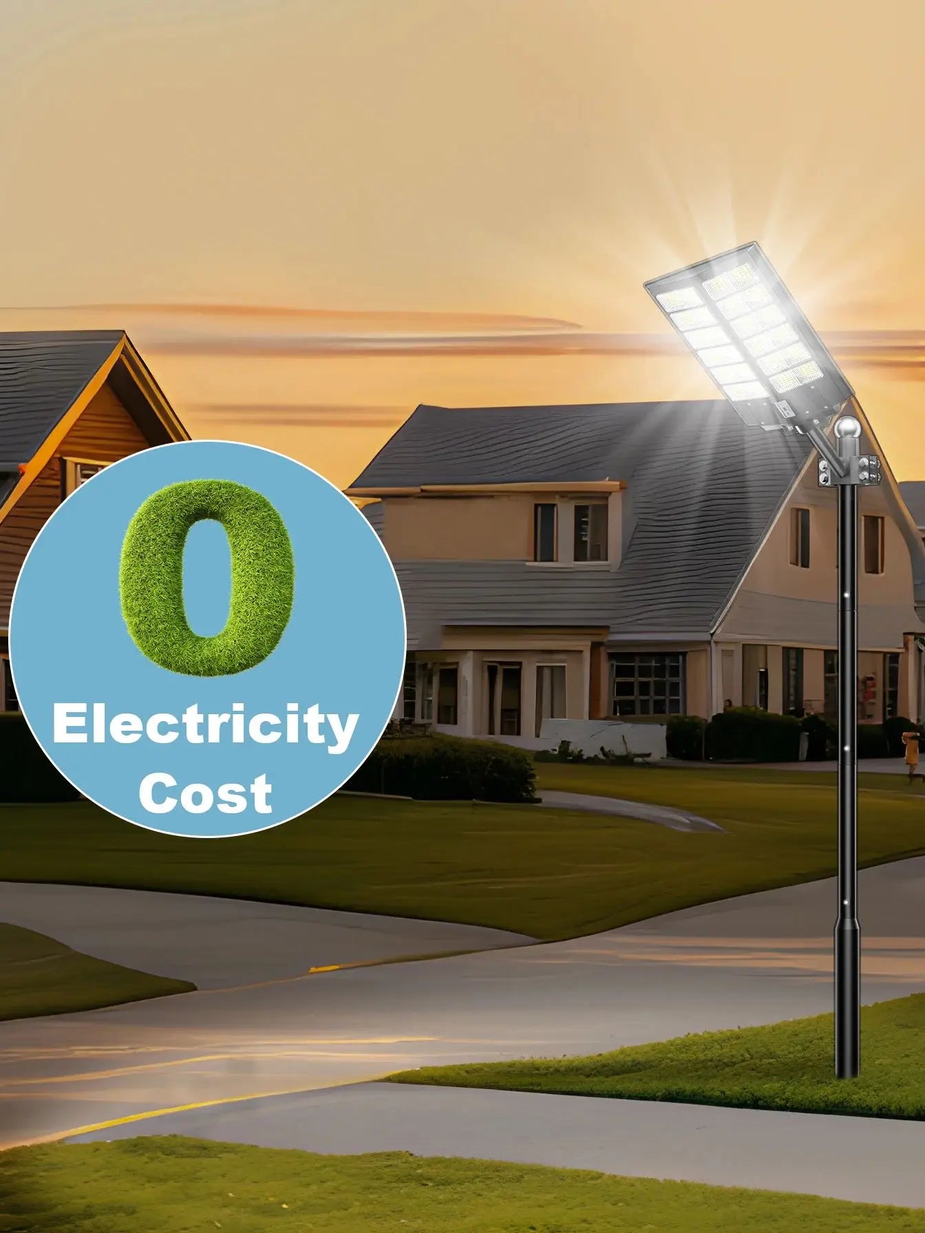 6000 Watt Solar Street Lights With Motion Sensor IP65 Waterproof
