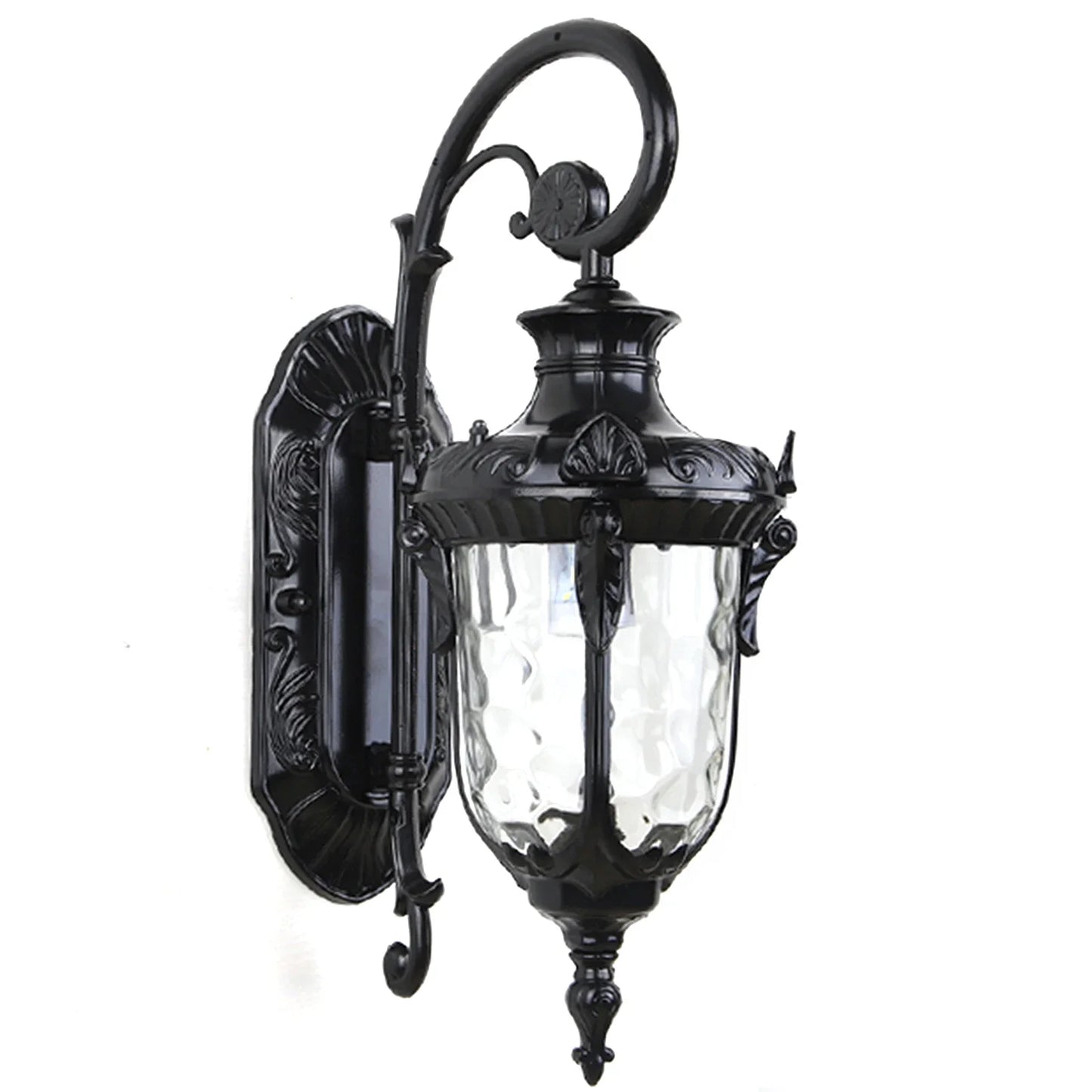 Bymaocar Outdoor Wall Light Fixture Waterfall Glass Shade