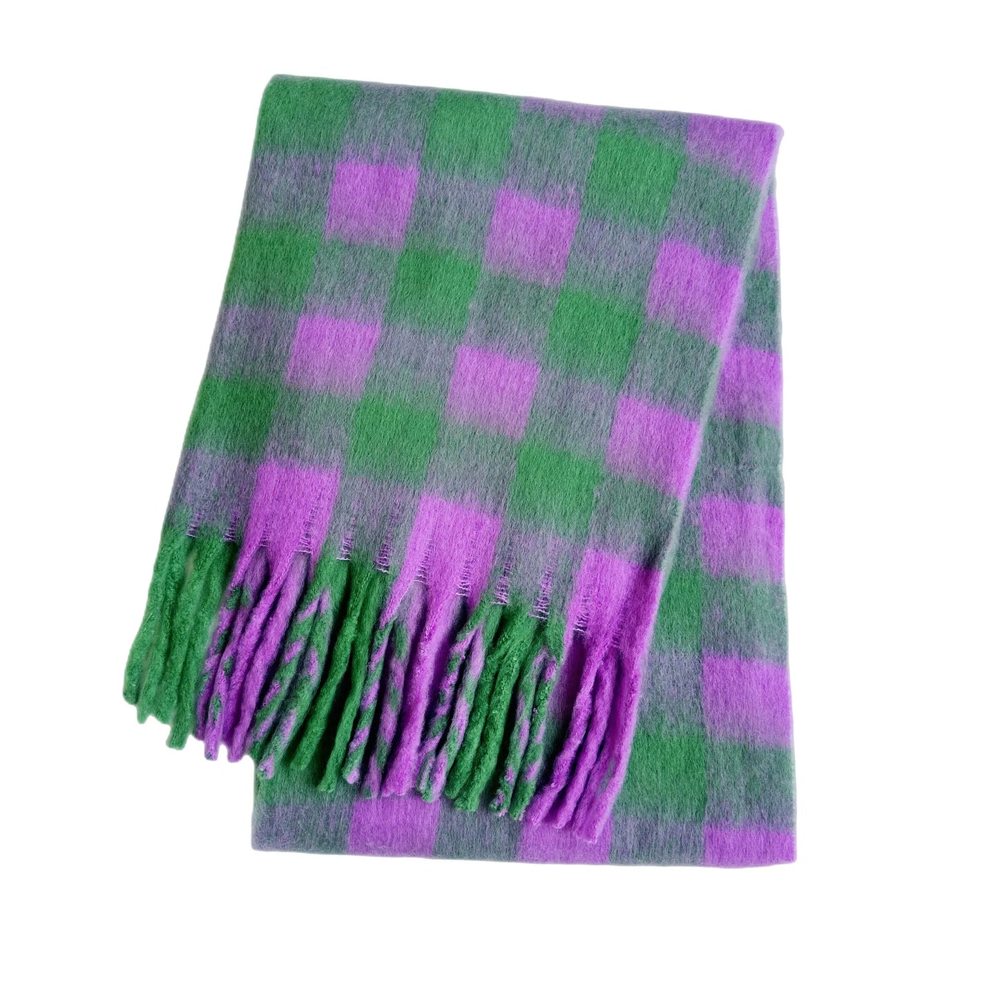 SENAIFEICN Winter Thick Warm Scarf Women Polyester Shawl