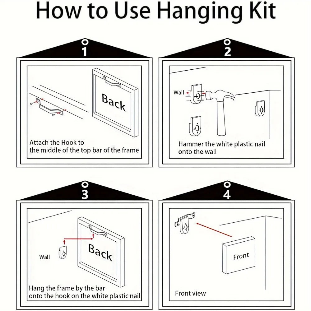 Hign-Concerned Pine Frame Deco Wall Art African Performers