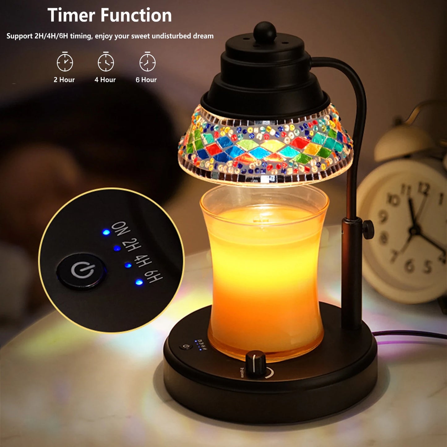 Hign Concerned Candle Warmer Lamp With Timer Dimmer Lantern
