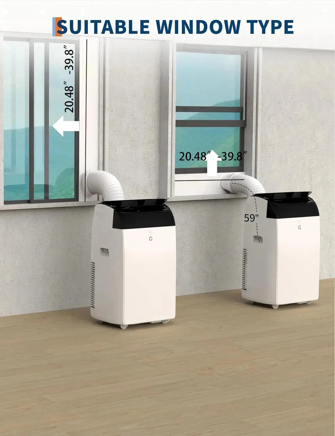 XMSJ 3 in 1 Portable AC Dehumidifier and Bedroom Fan