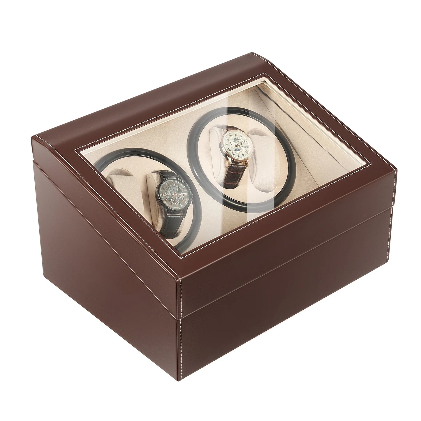 Watch Winder Automatic Rotation Velvet Display Box