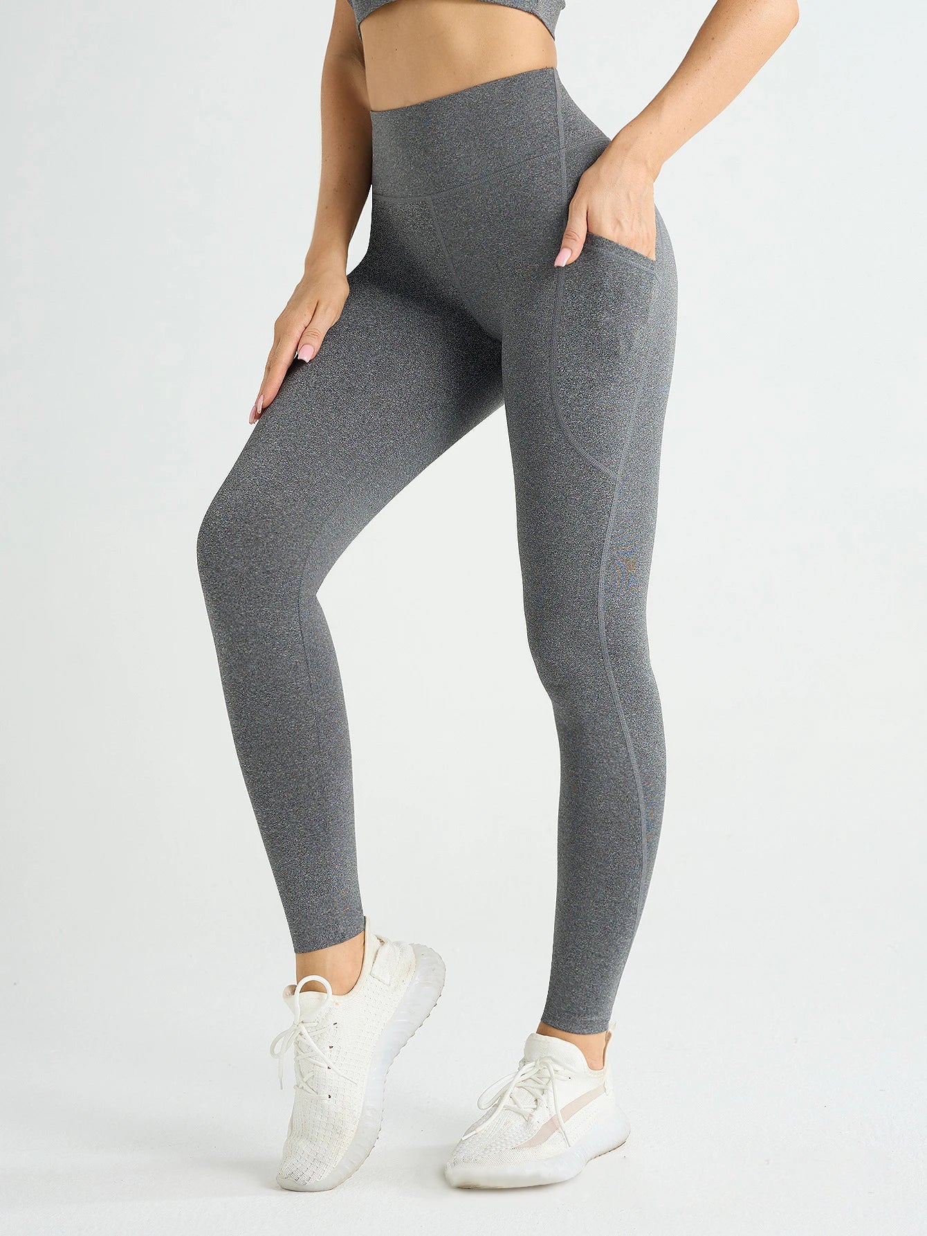 CN High Waist Push Up Yoga Leggings With Side Pockets