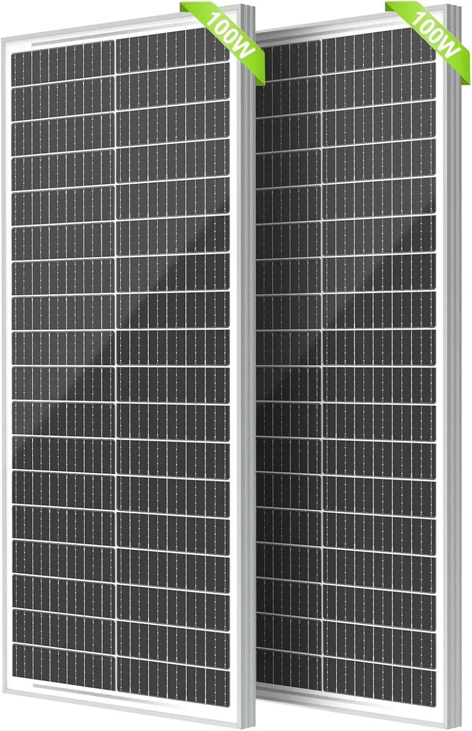 Rvpozwer 100W 12V Monocrystalline Solar Panel For Roof Mount