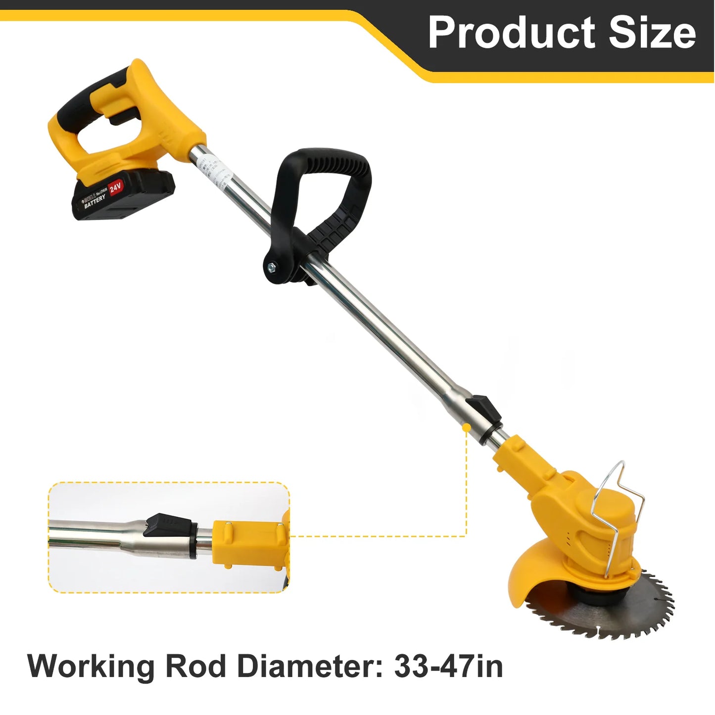 21V Cordless Grass Trimmer 3 In 1 Edger Brush Cutter