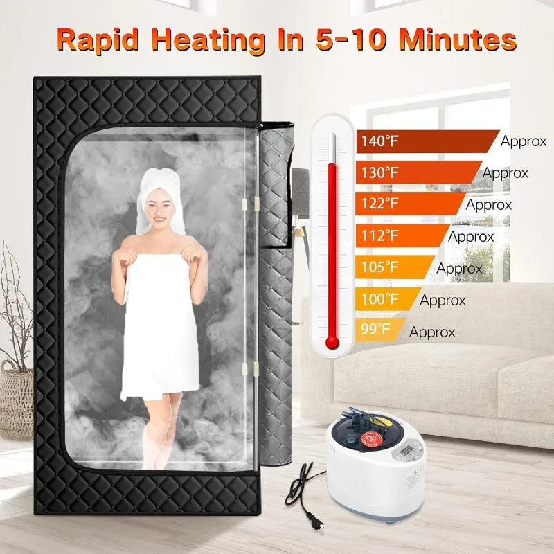 Hign-concerned Portable Steam Sauna Tent Home Personal Spa