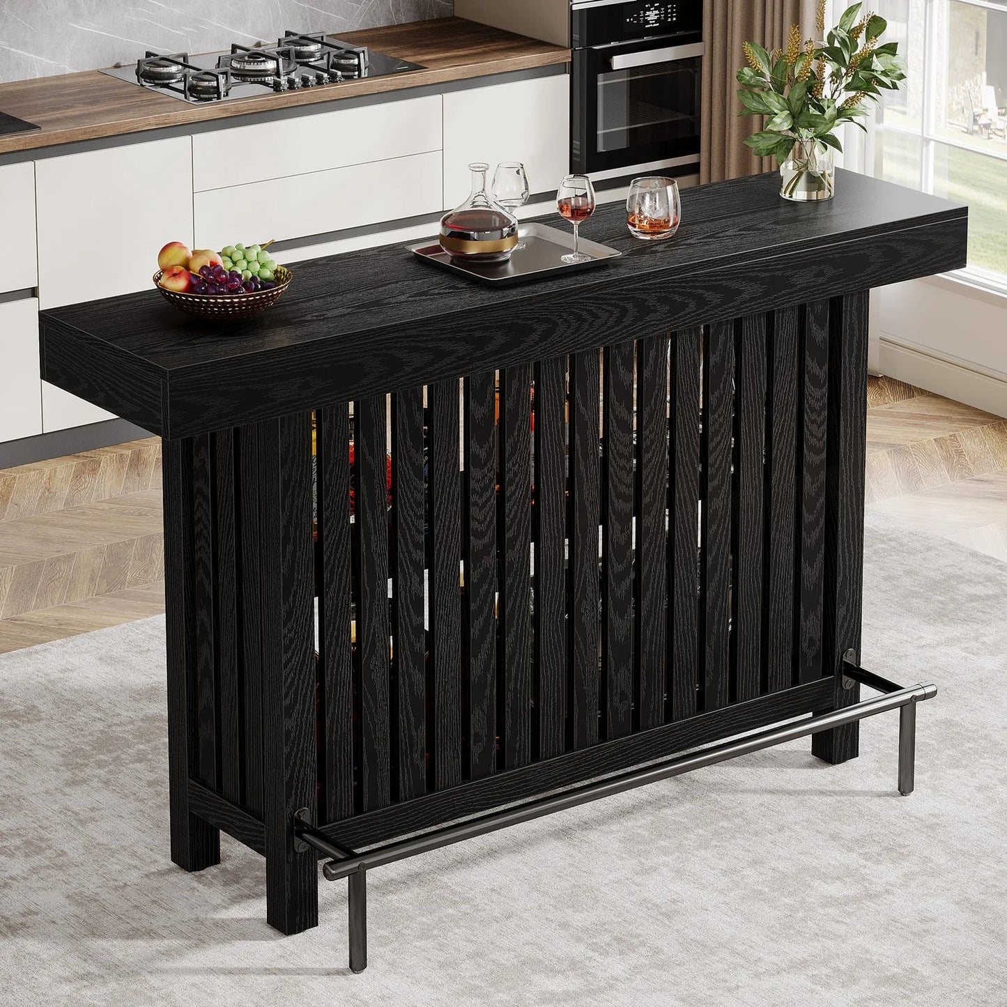Two Tier Bar Table With Footrest
