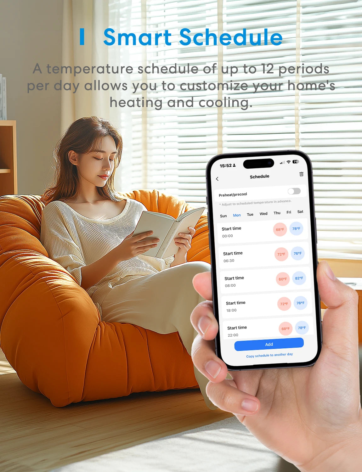 Meross Matter Smart Thermostat For US WiFi With Alexa HomeKit