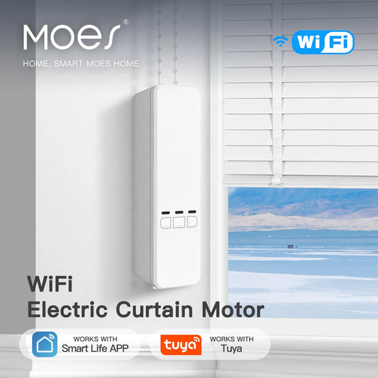 MOES Tuya WiFi Smart Motorized Chain Roller Blinds Kit RF