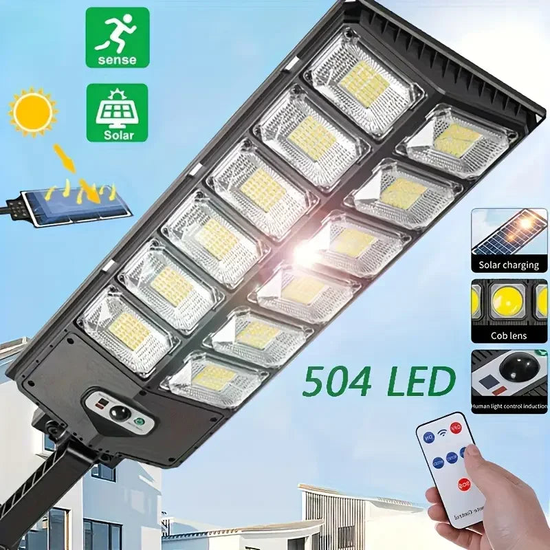 Solar Street Light IP65 6500K 100000LM High Brightness LED