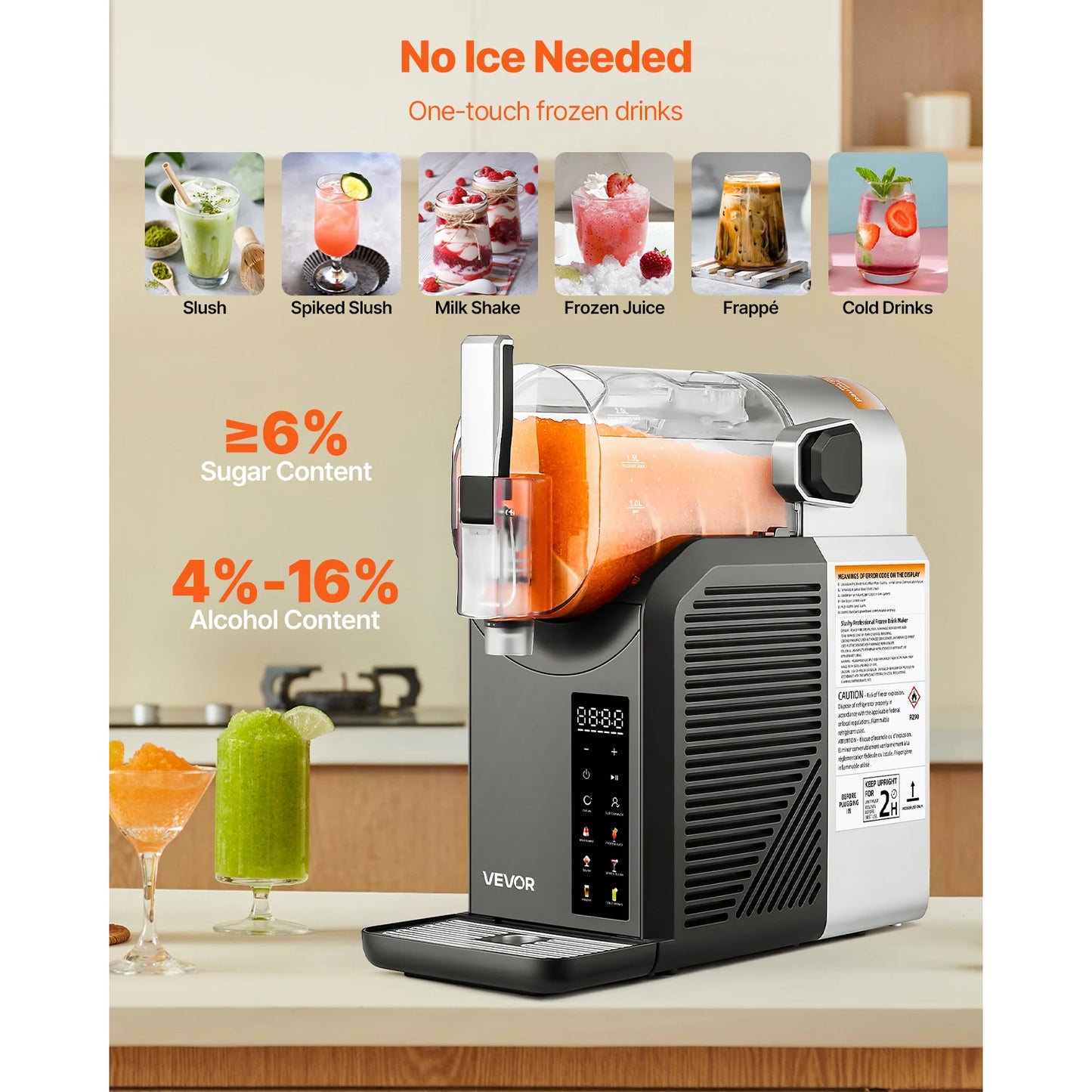 SucceBuy Slushie Machine Self Cleaning Frozen Margaritas