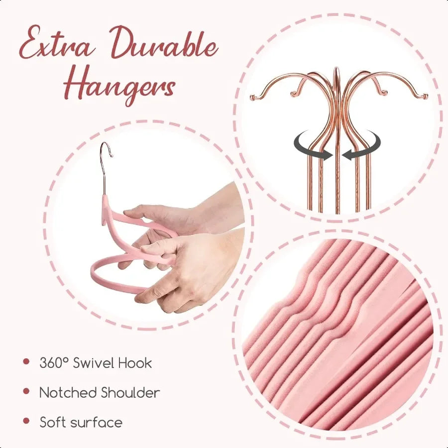 Veet Hangers 60 Pack Non Slip Hangers Ultra Slim Coat