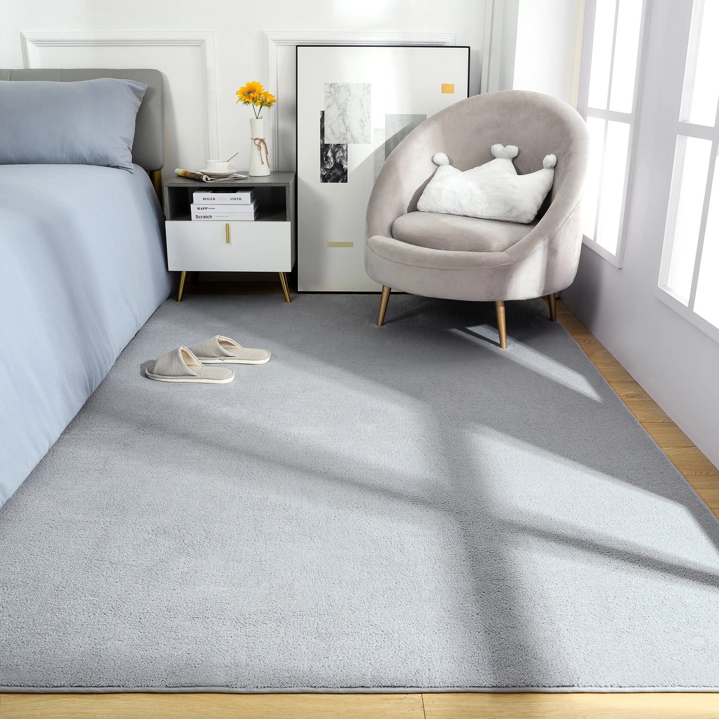 Hign-concerned Living Room Rug Non-Slip Soft Floor Mat