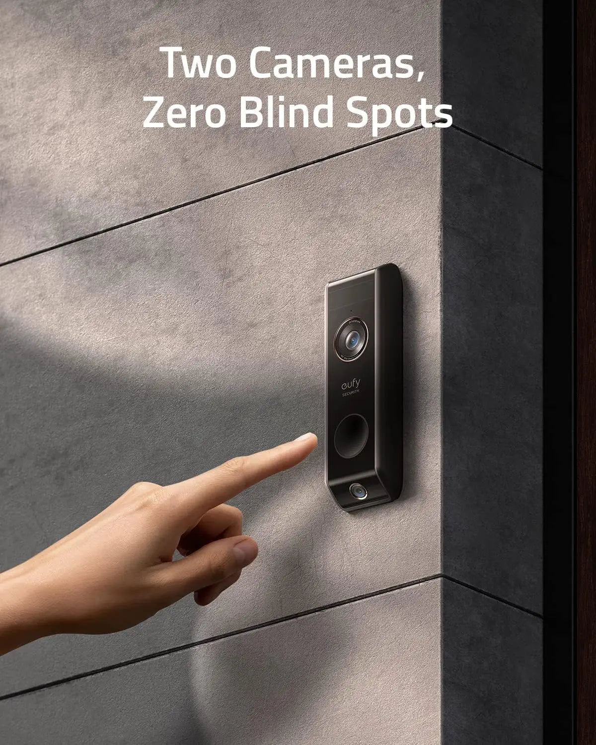 2K HD Video Doorbell With Battery Power And Motion Alerts