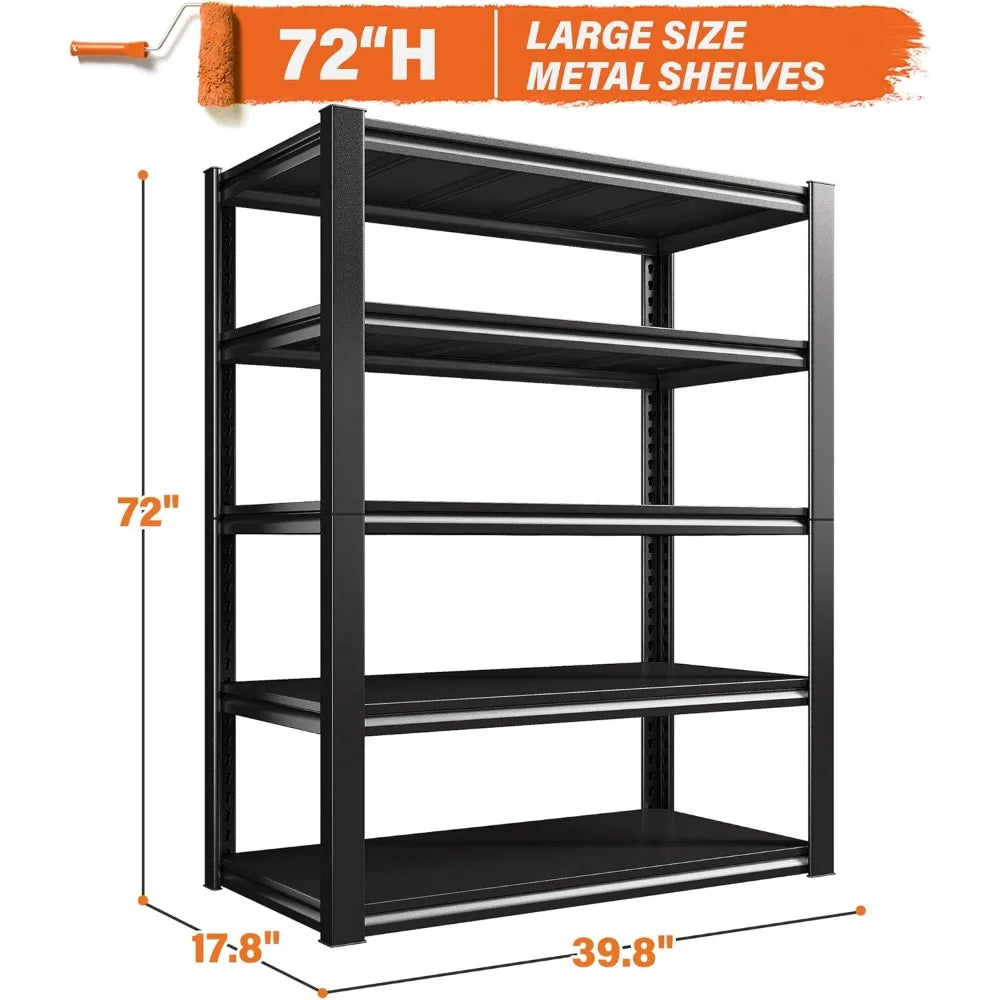 Heavy Duty Garage Shelving System 2500 Pound Capacity