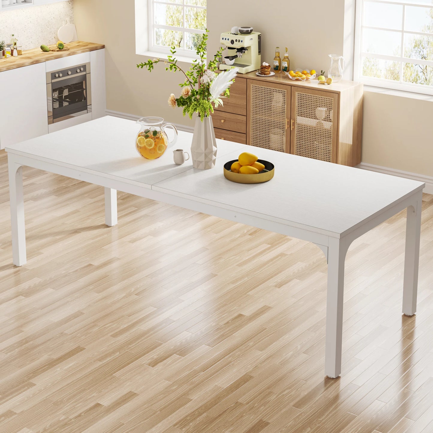 Tribesigns Rustic Wood Dining Table For Home Kitchen