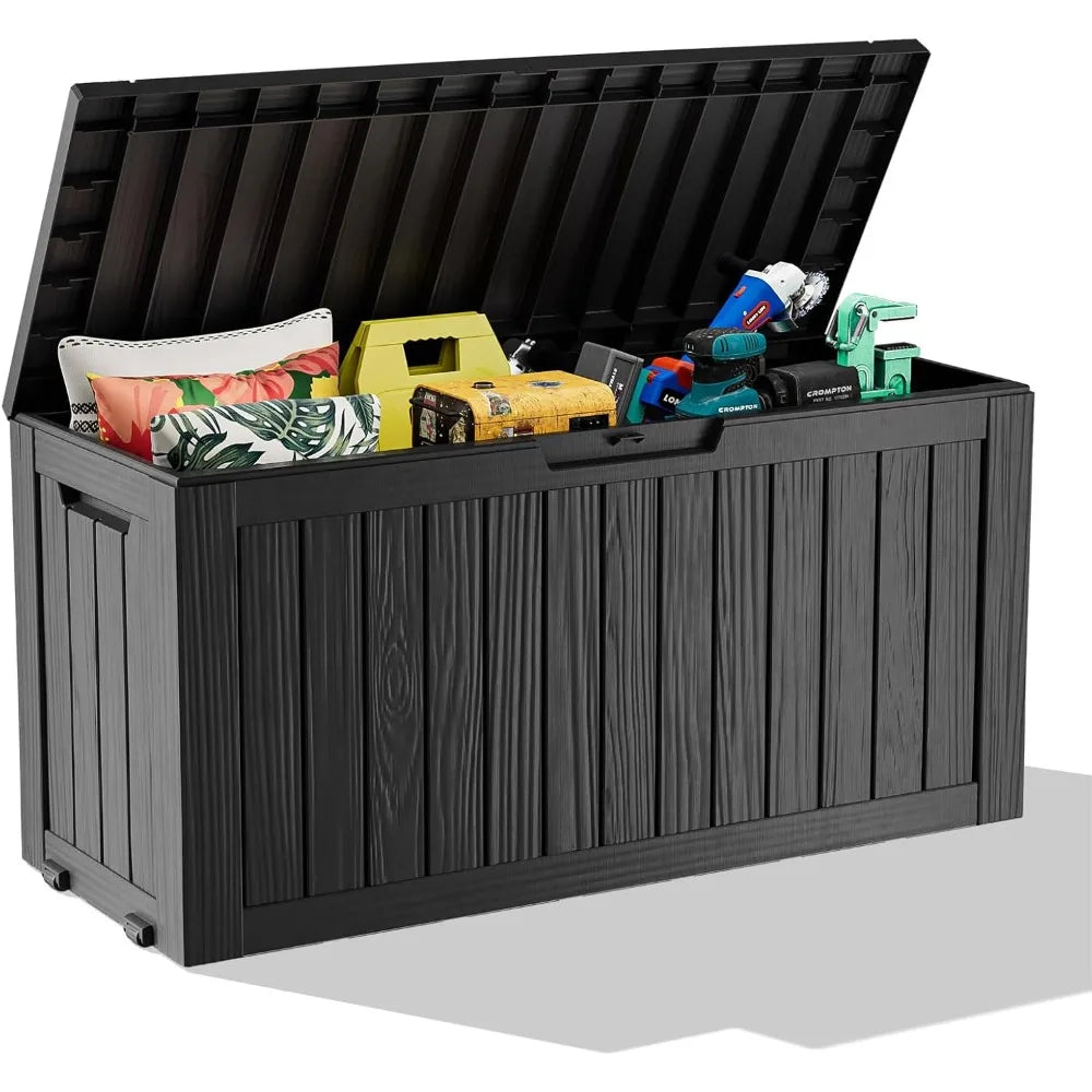 Hign Concerned Resin Deck Box Lockable Outdoor Storage