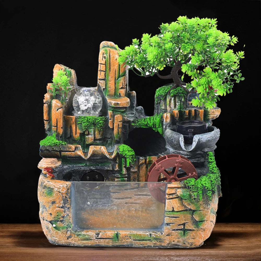 Hign-Concerned Resin Tabletop Fountain Exquisite Gift