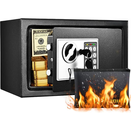 Hign-Concerned Dorm Safe With Fireproof Bag And Keypad