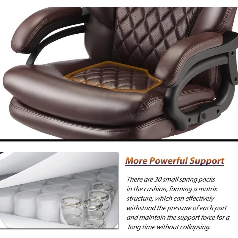 500lbs Heavy Duty Big Tall Office Chair 360 Swivel Desk