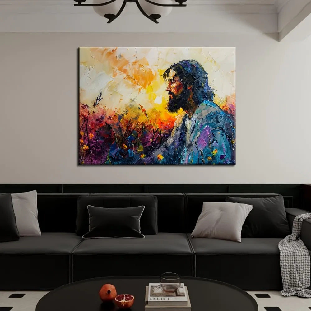 Hign-concerned Pine Frame Canvas Art For Living Room Decor