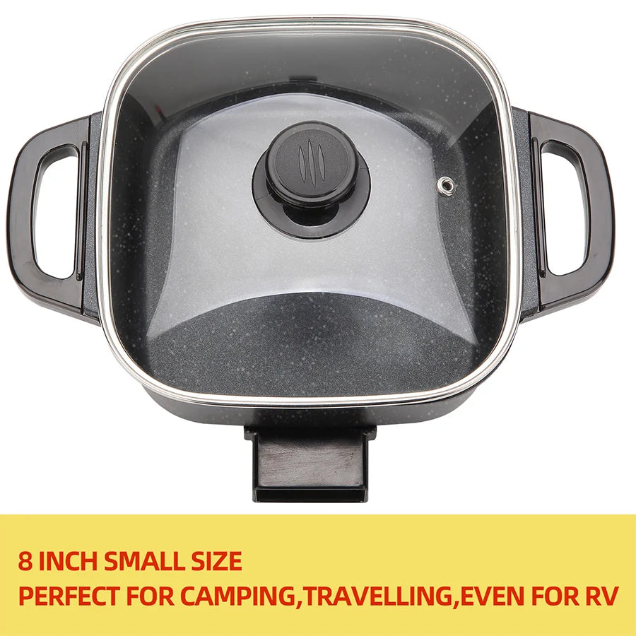 Hign-concerned Electric Frying Pan With Temperature Control Nonstick Pot