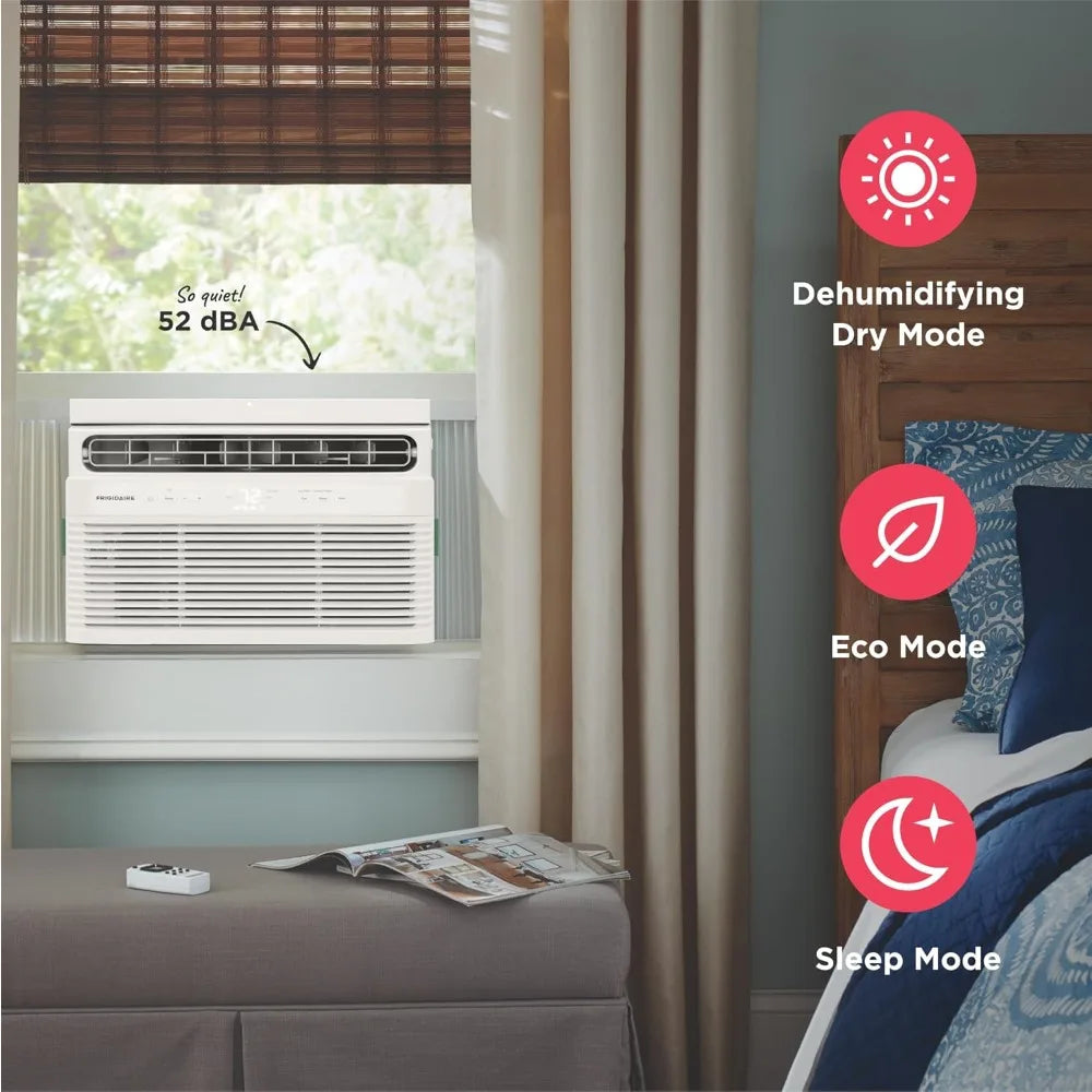 5000 BTU Window Air Conditioner With Remote 3 Fan Speeds