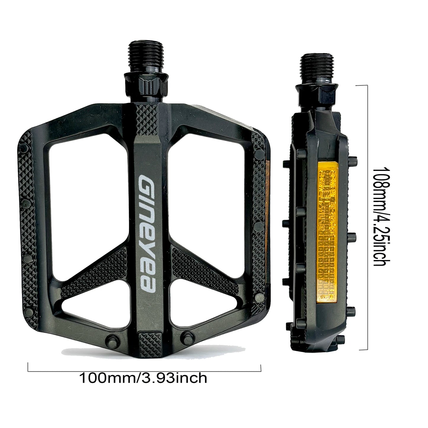 Gineyea Ultralight Flat Pedals With Bearing Anti Slip Platform
