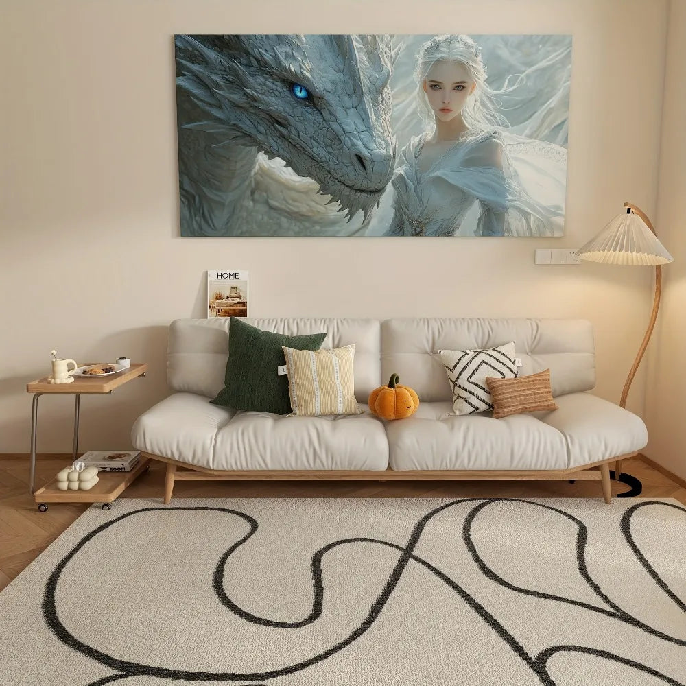Hign-concerned Dragon Guardian Canvas Wall Art For Home