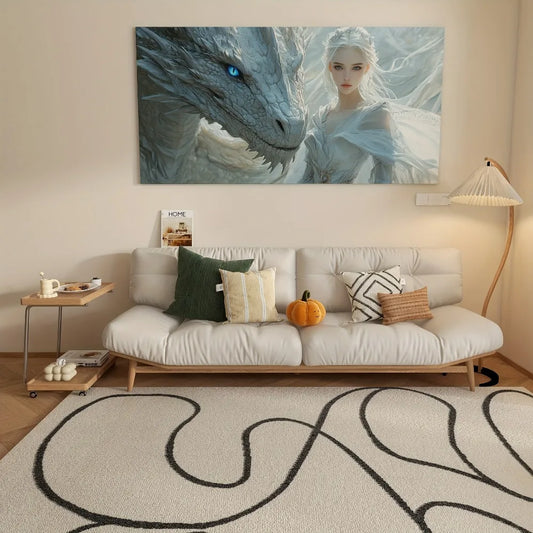 Hign-concerned Dragon Guardian Canvas Wall Art For Home