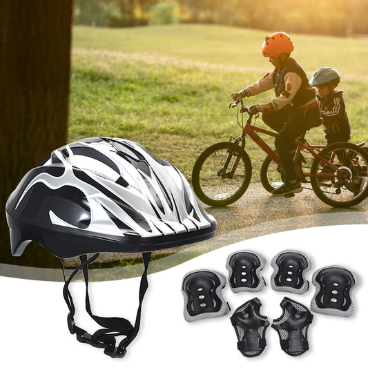 VKTECH Kids Bike Helmet And Protective Gear Set For Bicycle