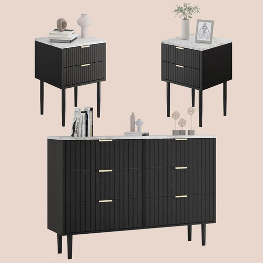 MKDK Dresser Nightstand Set Modern Bedroom Furniture