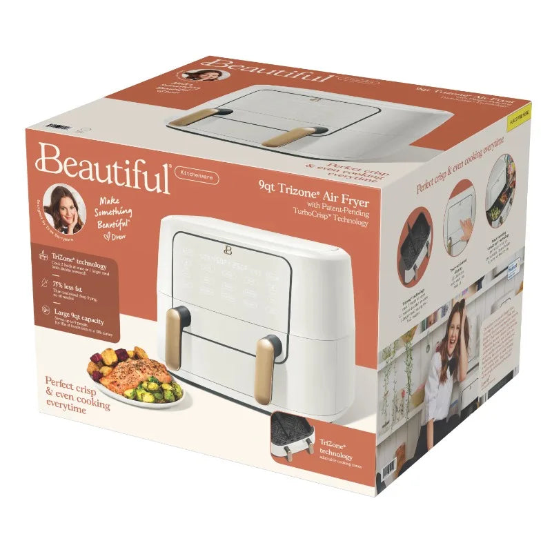 HAOYUNMA Beautiful TriZone Air Fryer Dual Basket Kitchen