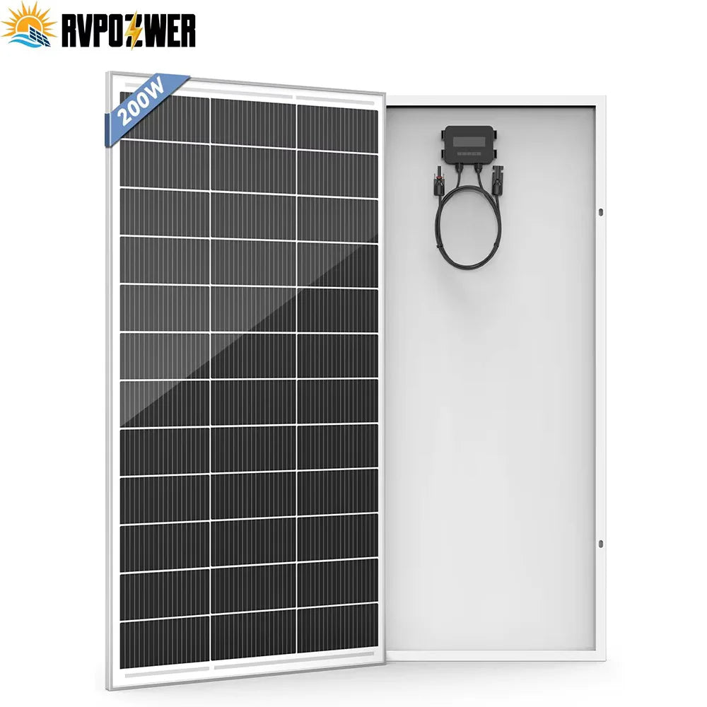 Rvpozwer 200W Solar Panel High Efficiency N Type Mono Cells