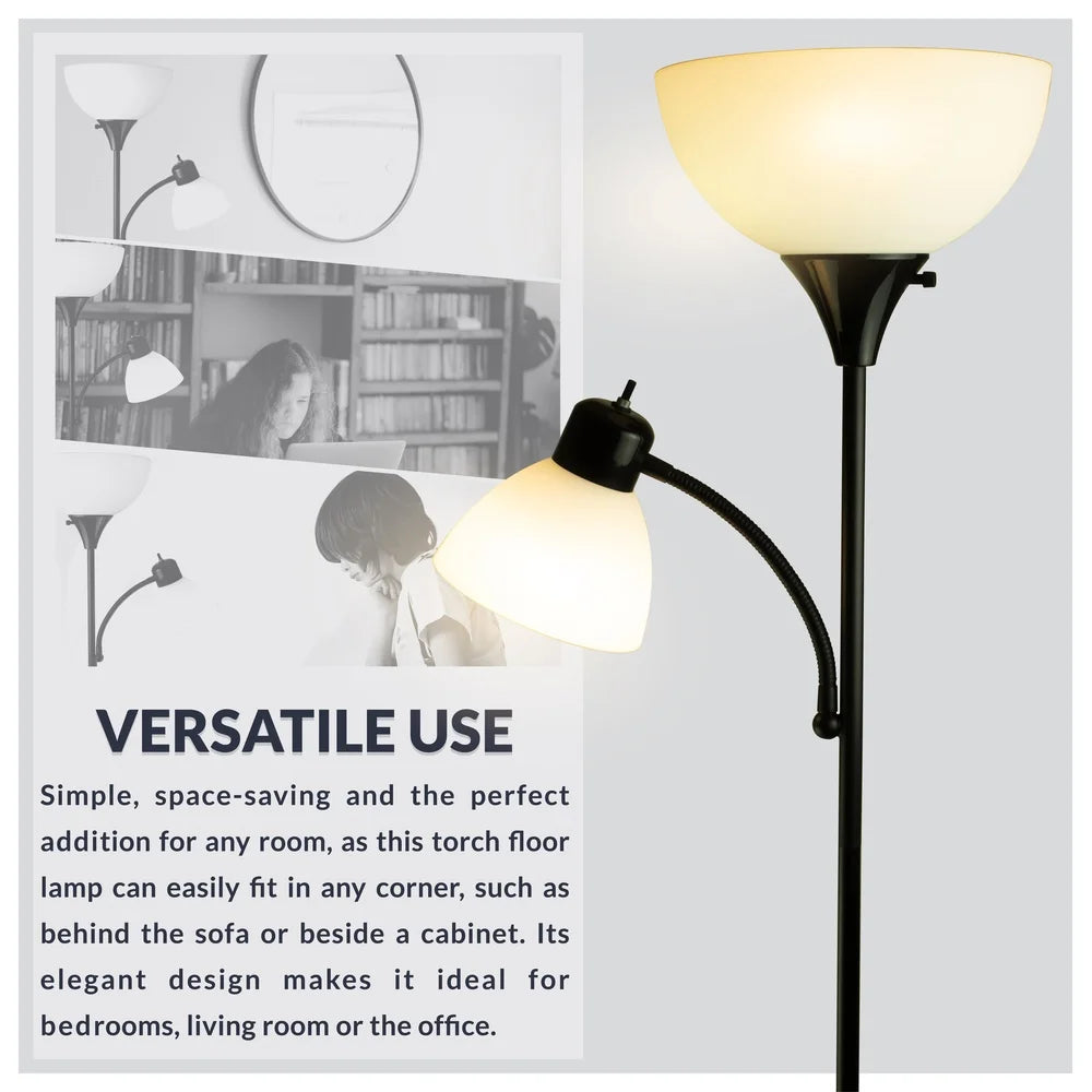 XMSJ Torchiere Floor Lamp Reading Light Energy Efficient LED For Living Room