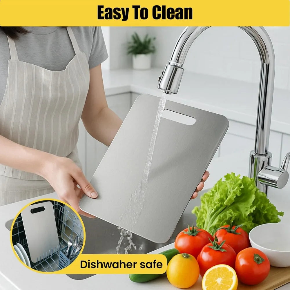 Titanium Cutting Board Set Three Pieces Durable Double Sided